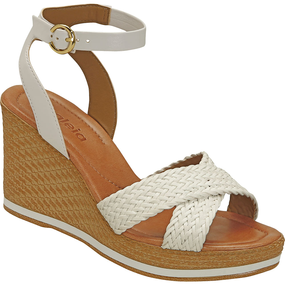 sandalia azaleia salto anabela