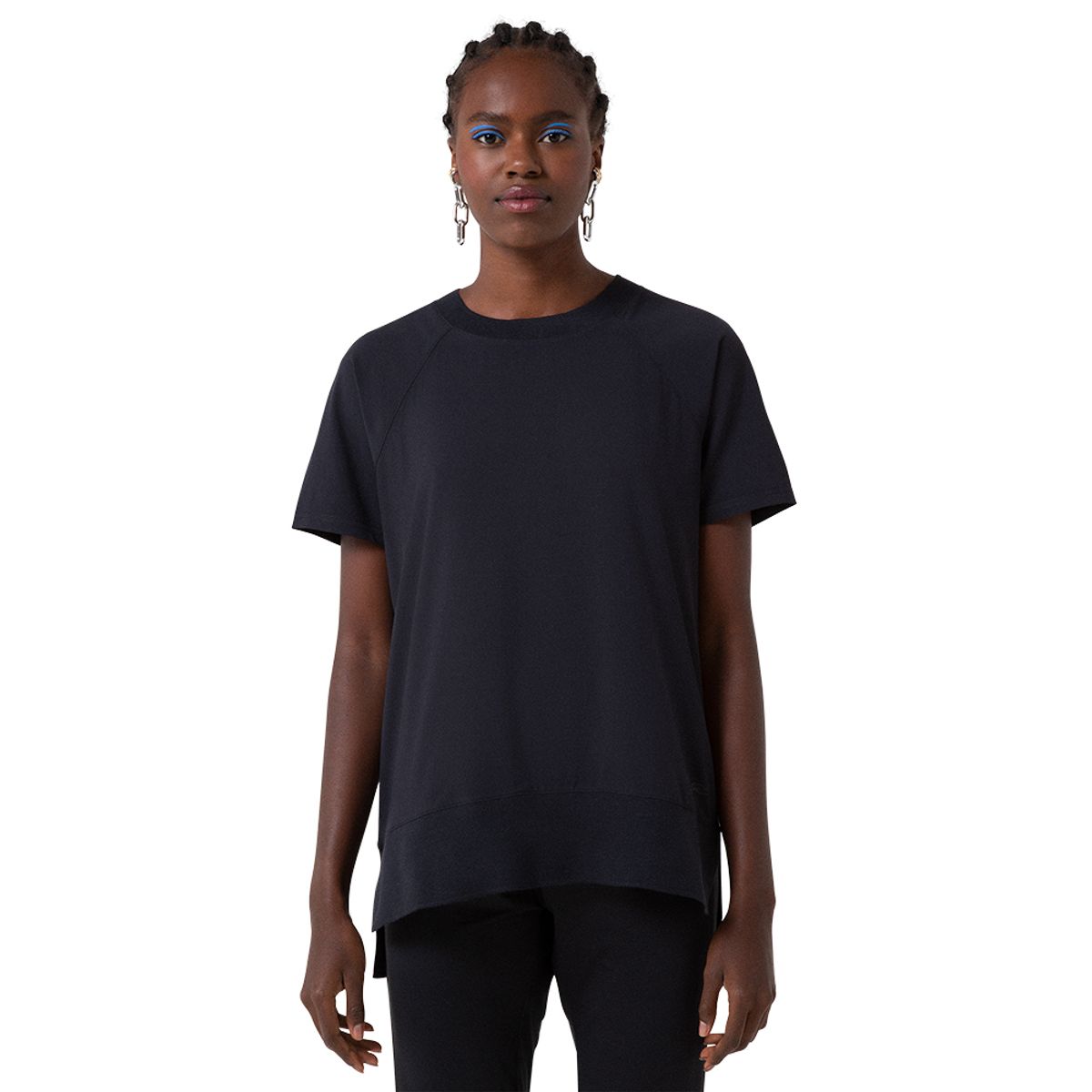 Blusa Woven Olympikus Feminina GG Preto