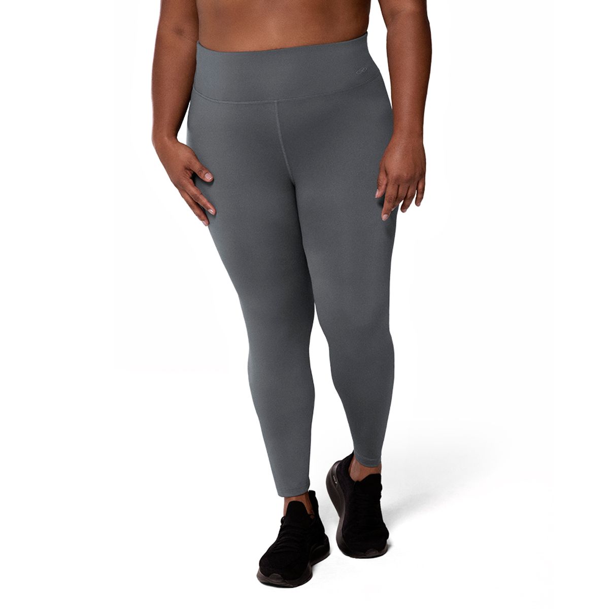 Legging de Treino Feminina Essential Olympikus Plus Size G2 Cinza