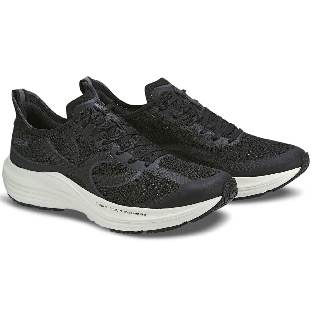 Olympikus Corre 3 — Preto / Volt, ângulo 2