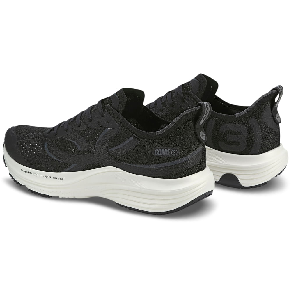 Olympikus Corre 3 — Preto / Volt, ângulo 4