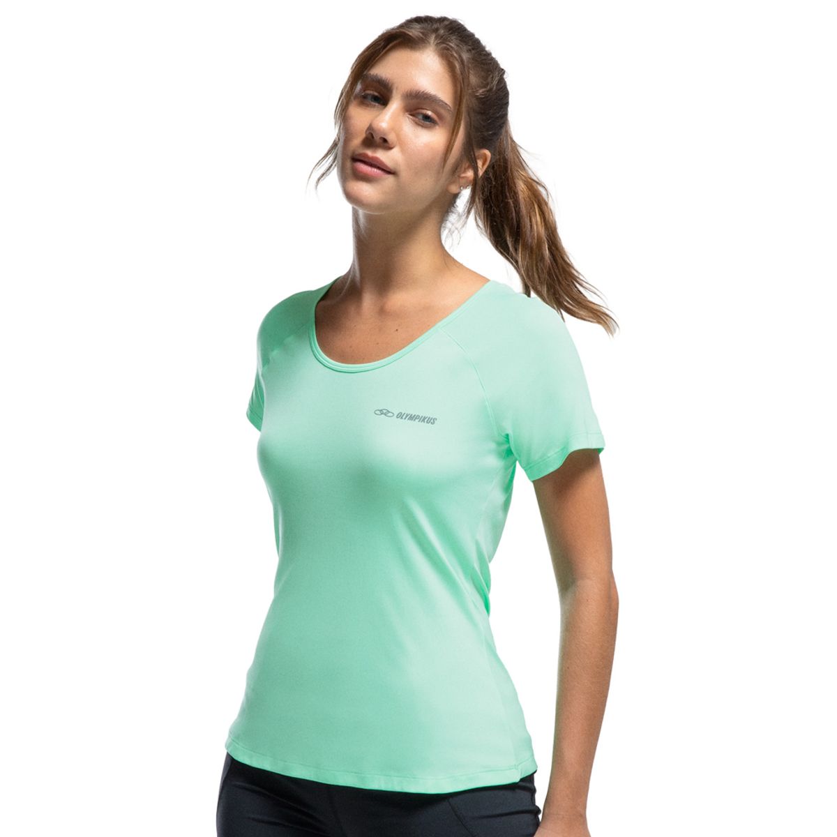 Camiseta Runner Olympikus Feminina P Verde