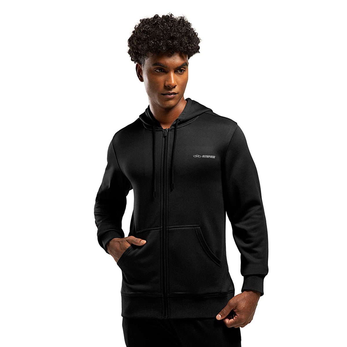 Jaqueta Moletom Olympikus Masculina G Preto