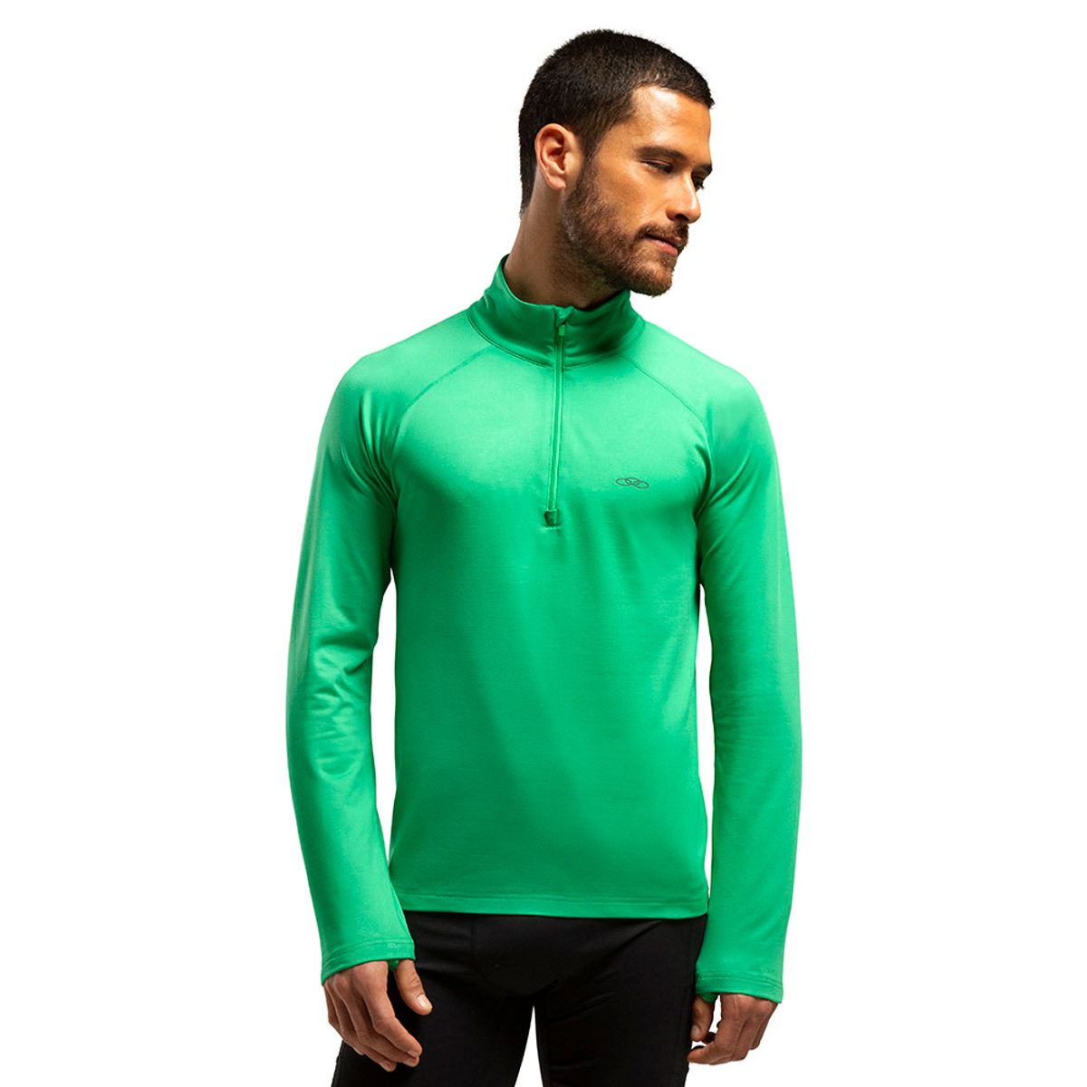 Blusa Térmica Manga Longa Olympikus Masculina GG Verde