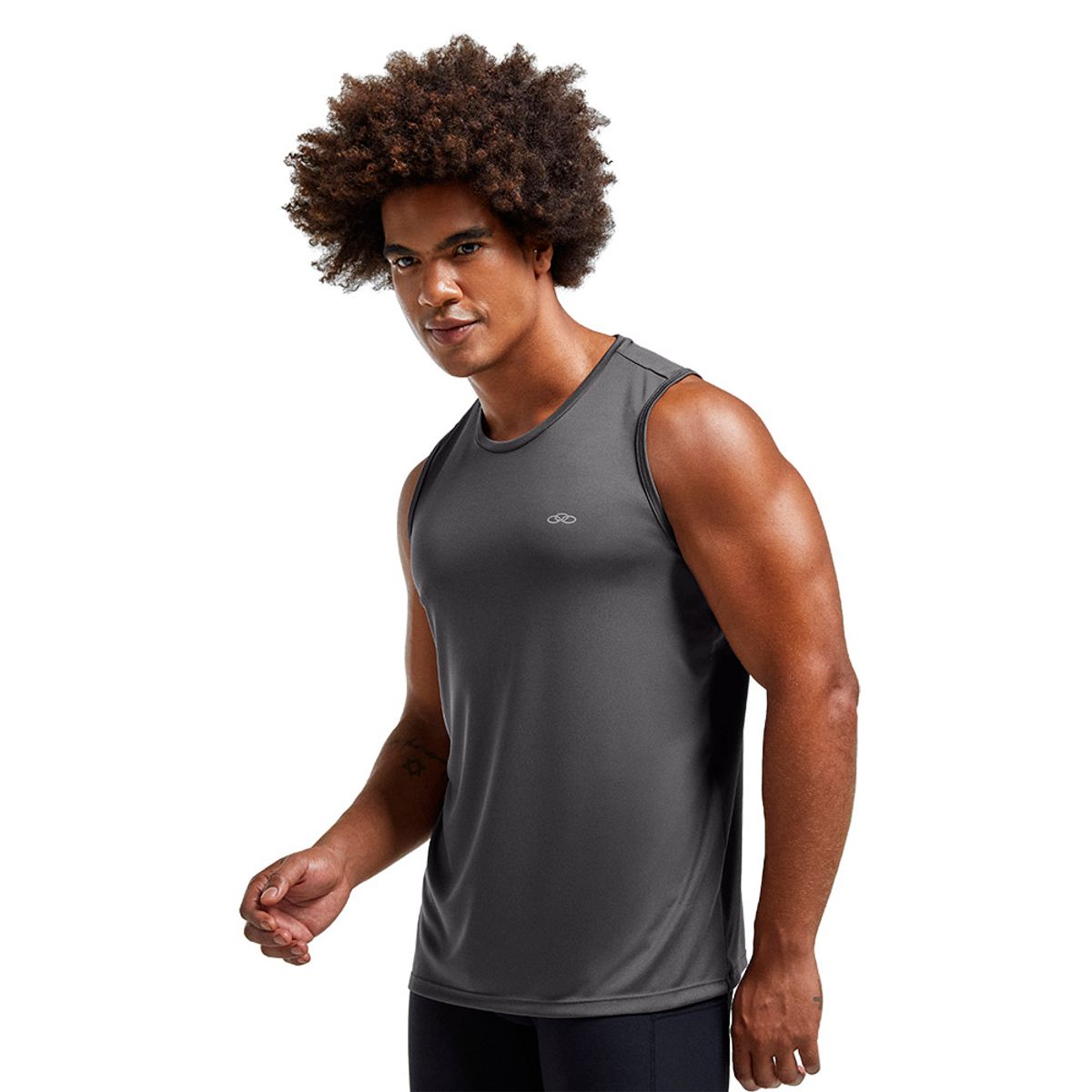 Regata Runner Basic 1.0 Masculina Olympikus P Cinza