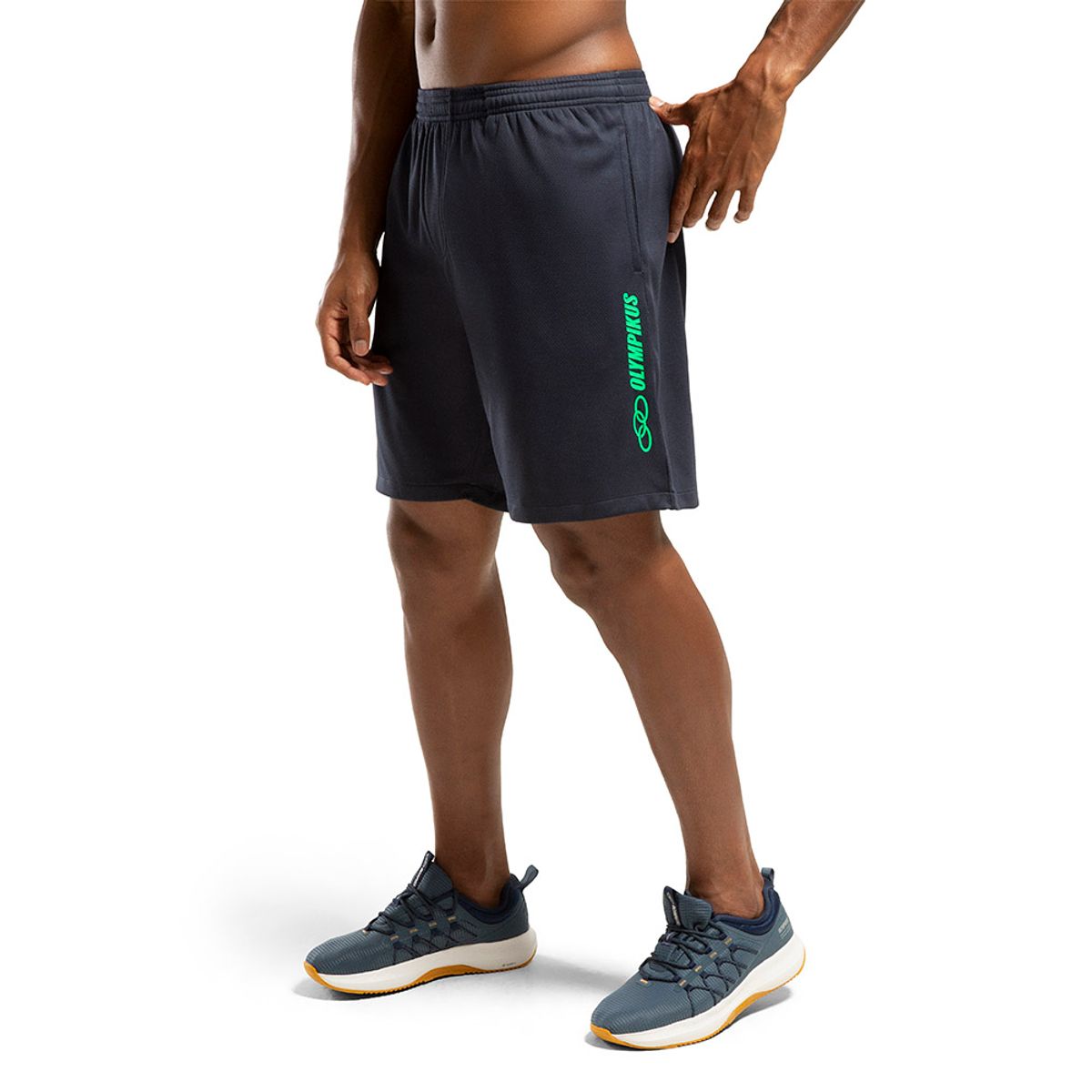 Bermuda Big Logo Olympikus Masculina G Azul