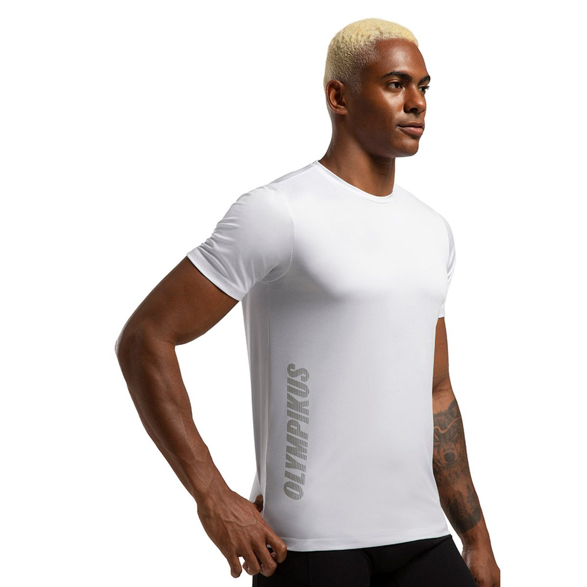 Camiseta Basic Logo Olympikus Masculina G Branco
