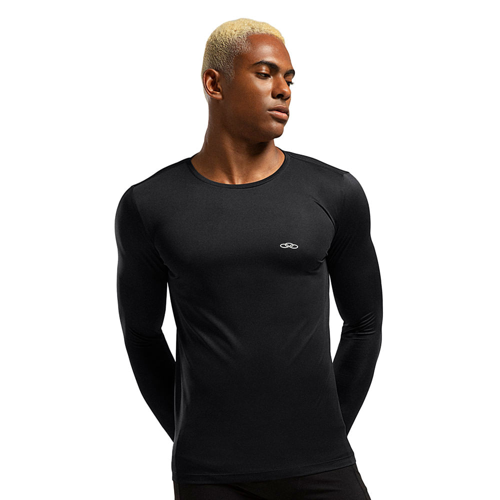 Camiseta Manga Longa Essential Olympikus Masculina