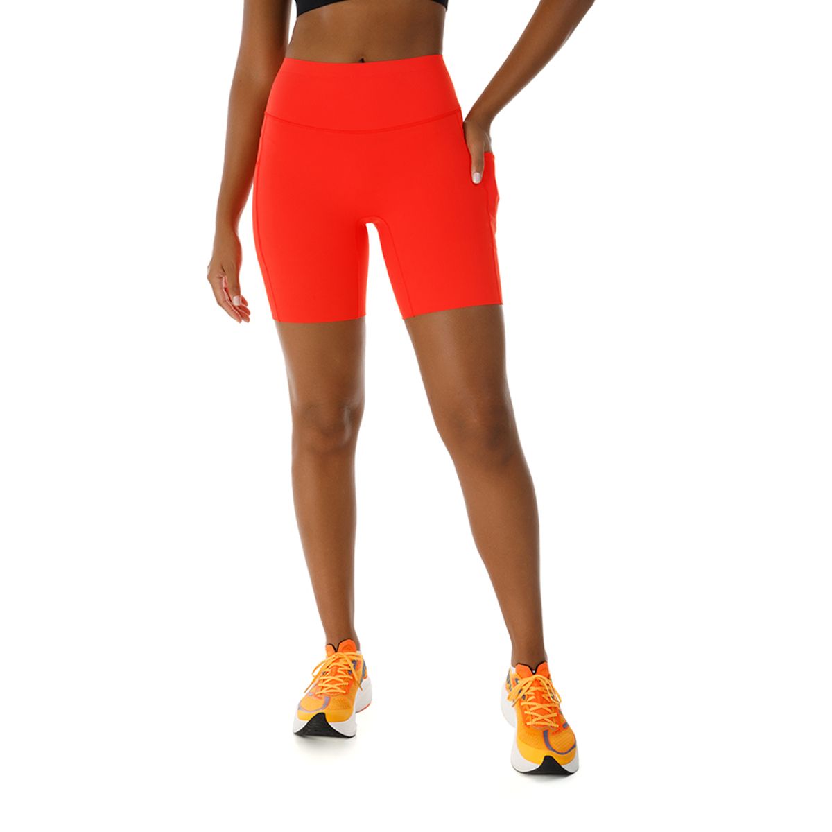 Bermuda Corre Olympikus Feminina M Vermelho