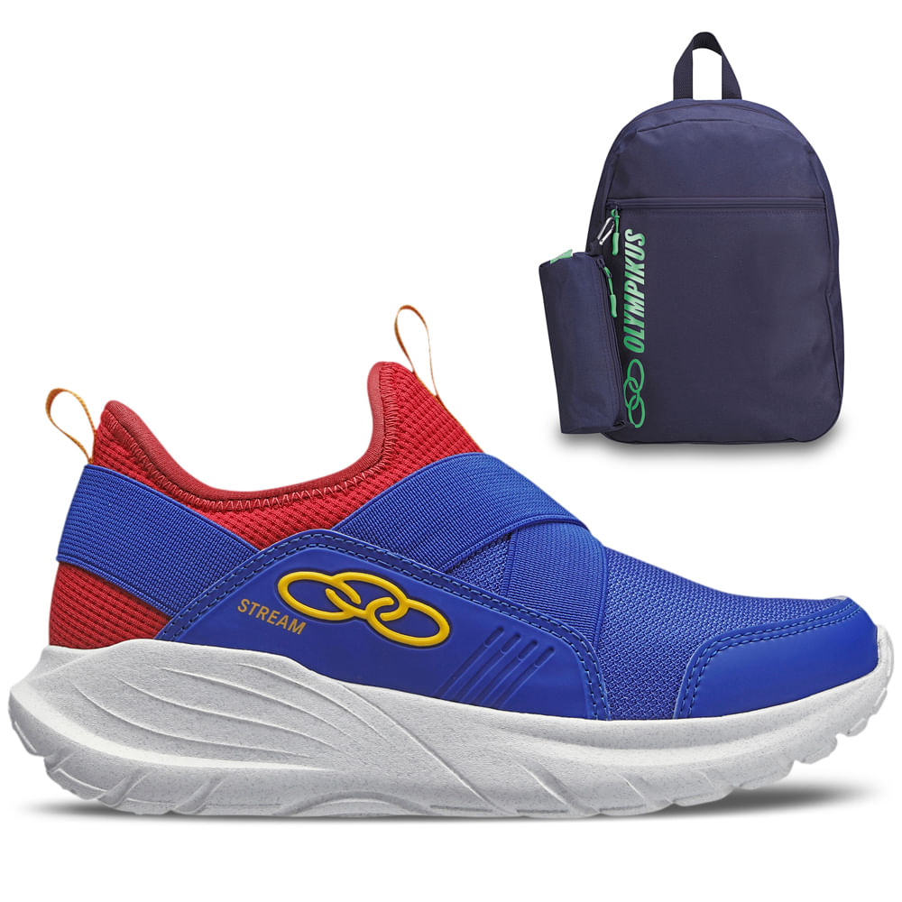 Kit 1 Tênis Infantil Olympikus Stream e 1 Mochila Juvenil — Olympikus