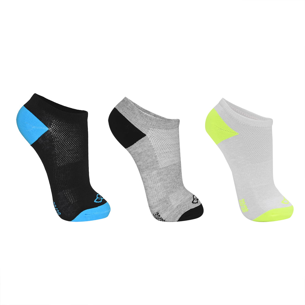 Meia Olympikus Cano Invisível Pacote C/ 3 Pares Feminino — Olympikus