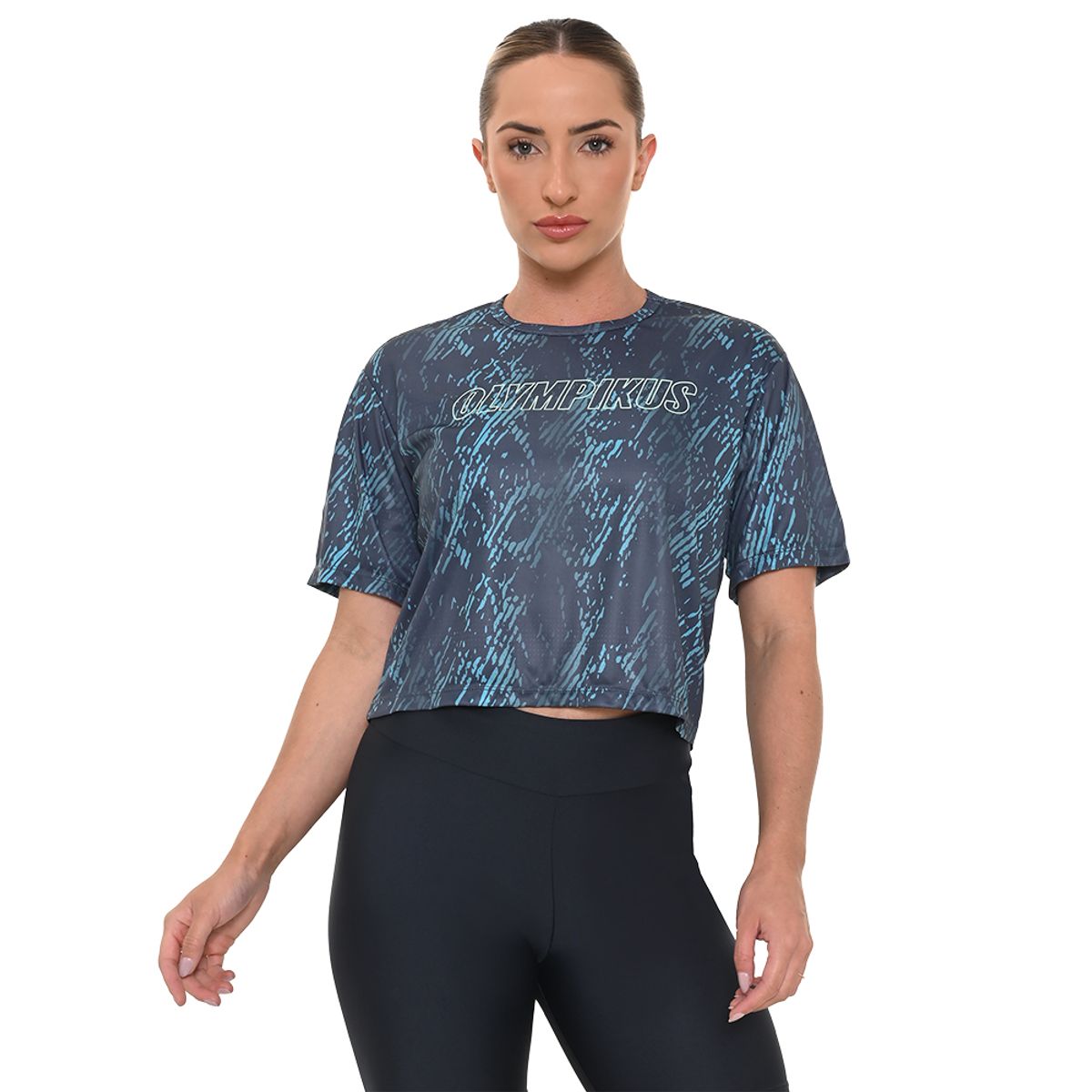 Camiseta Box Complemento Olympikus Feminina G Azul