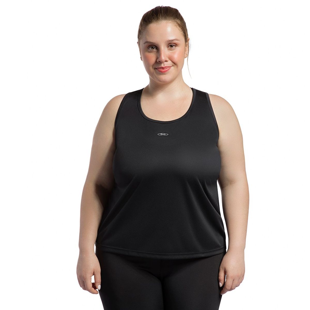 Regata Essential Olympikus Feminina Plus Size G2 Preto
