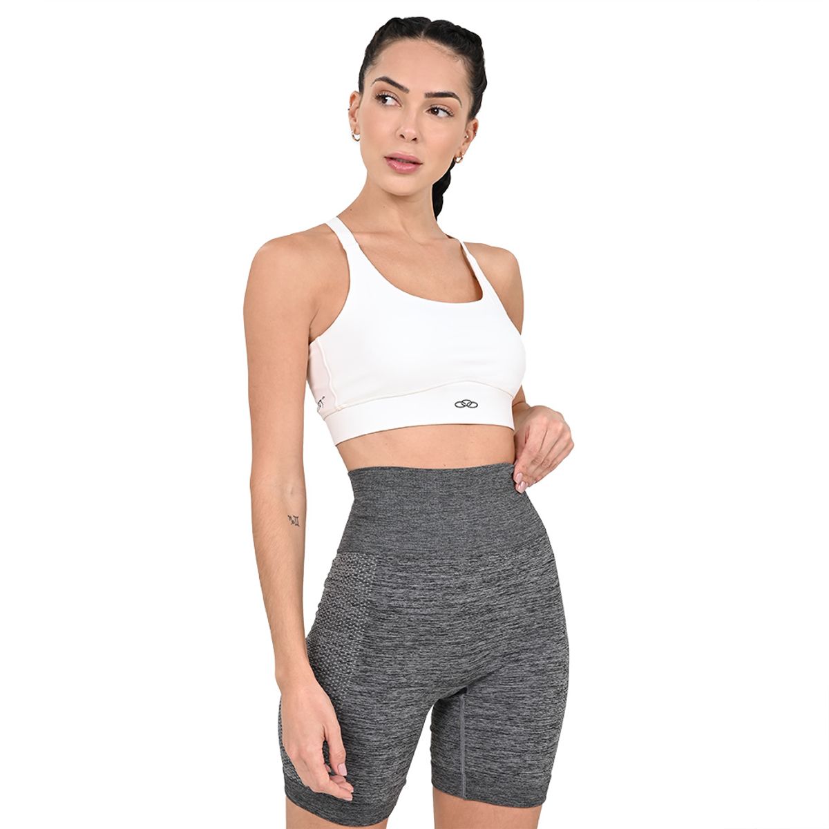 Top Corre Médio Impacto Olympikus Feminino G Rosa