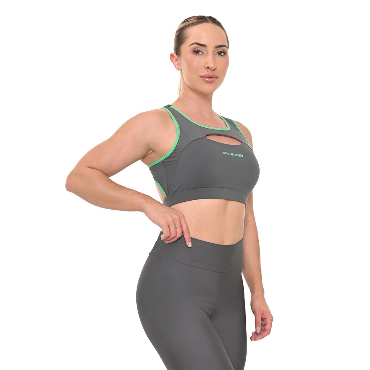 Top Flex Compression Olympikus Feminino P Cinza