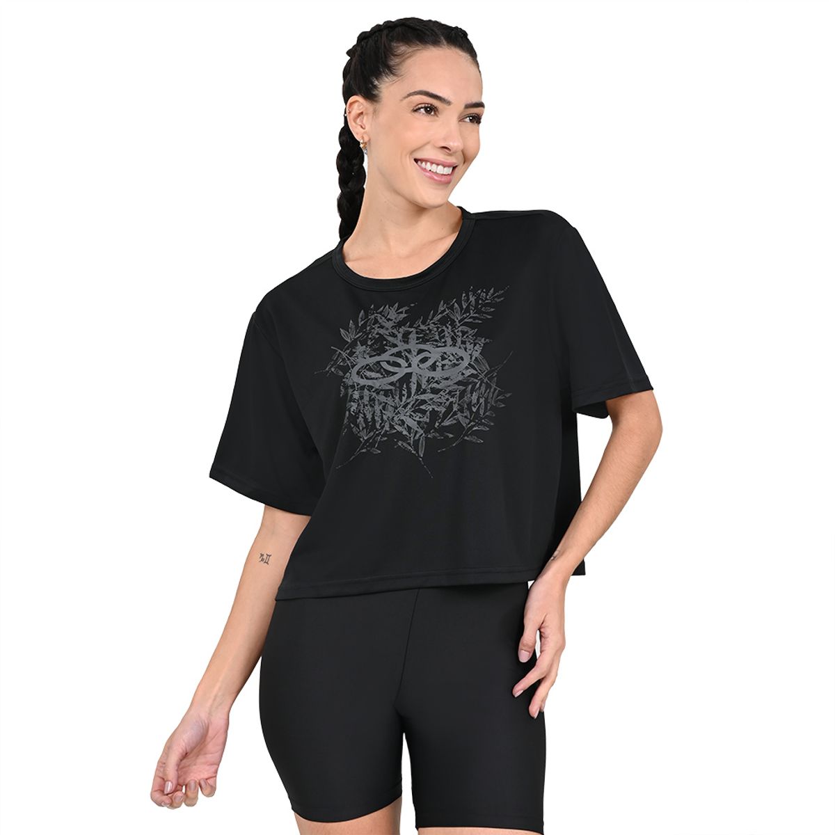 Camiseta Box Complemento Olympikus Feminina G Preto