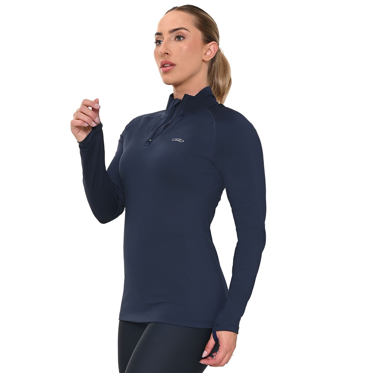 Blusa Térmica Manga Longa Olympikus Feminina G Azul