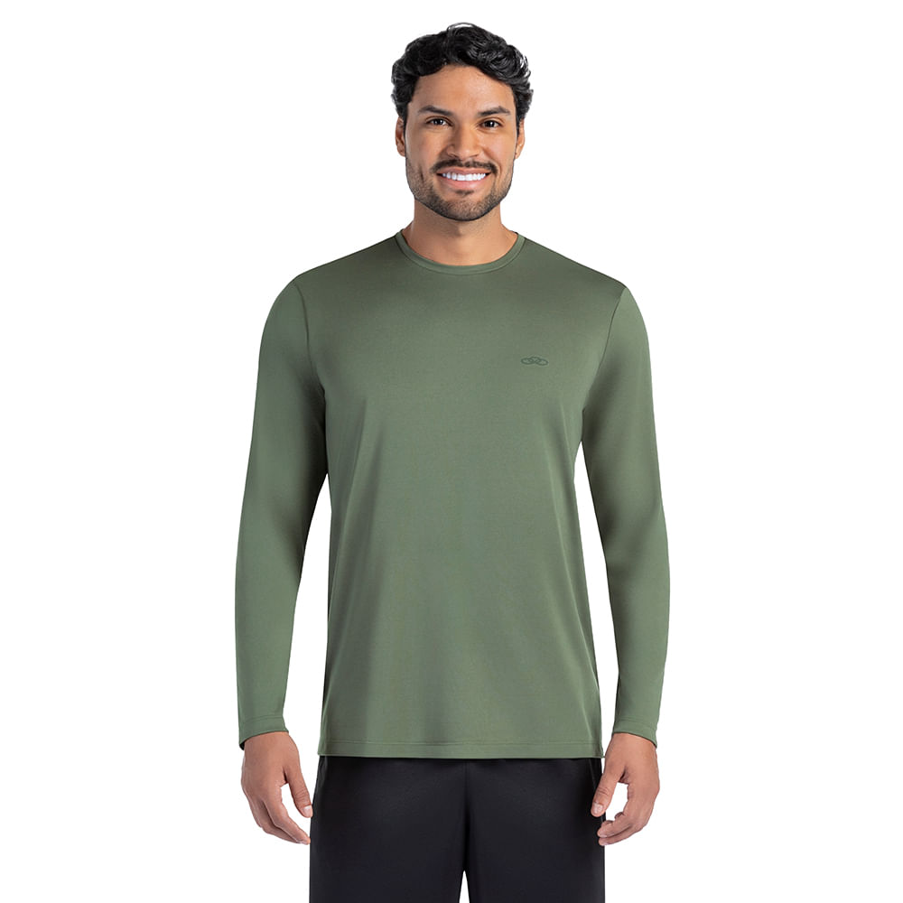 Camiseta Manga Longa Essential Olympikus Masculina
