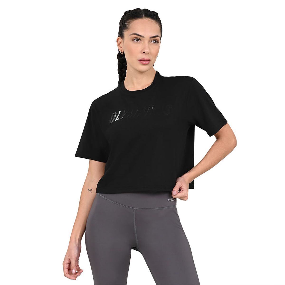 Camiseta Box Olympikus Feminina GG Preto