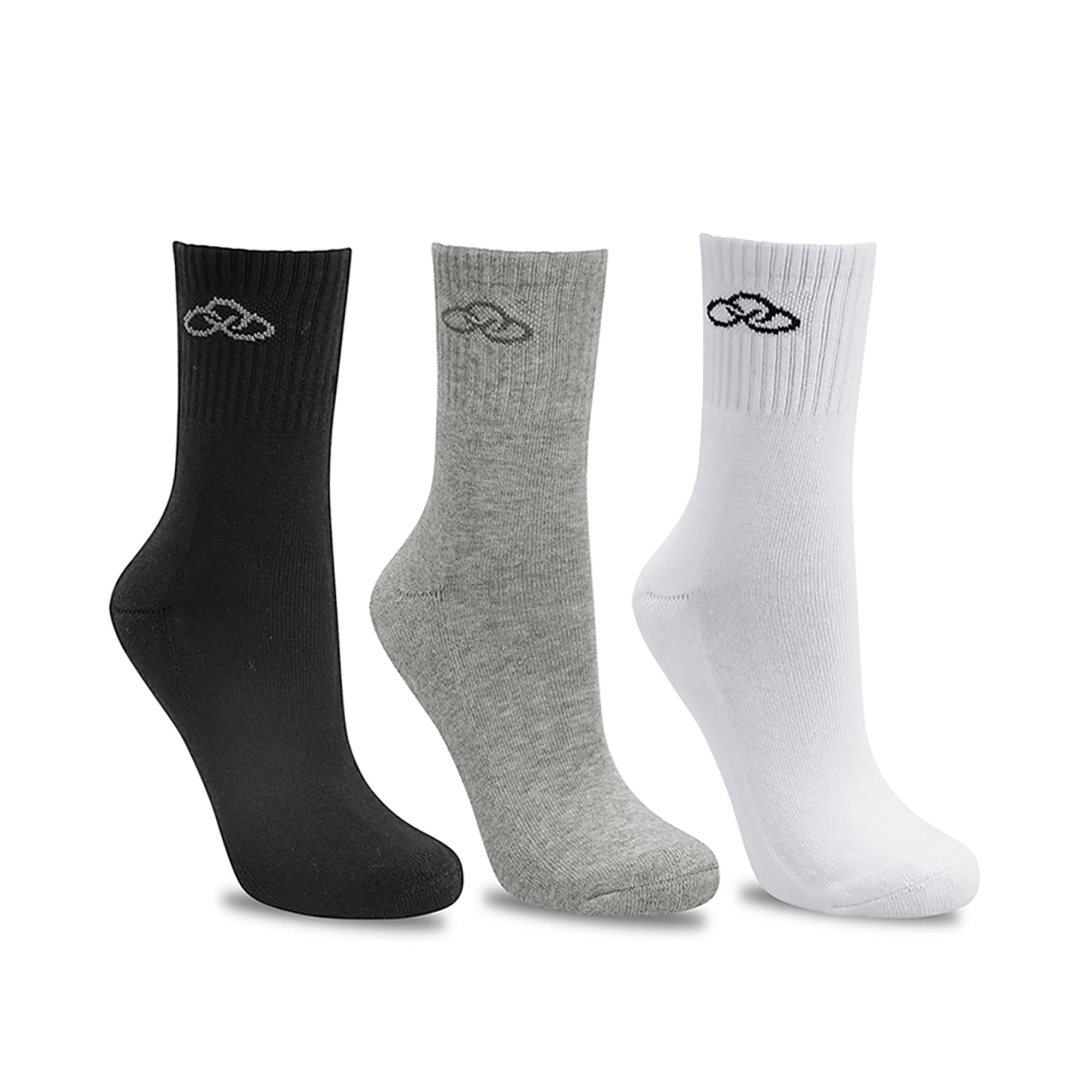 Meia Olympikus Cano Médio pacote c/ 3 pares Feminino