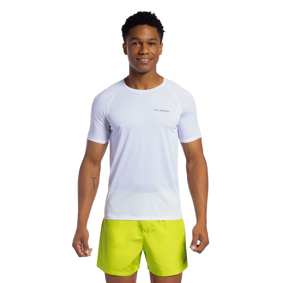 Camiseta Runner Manga Curta 2.0 Masculina G Branco