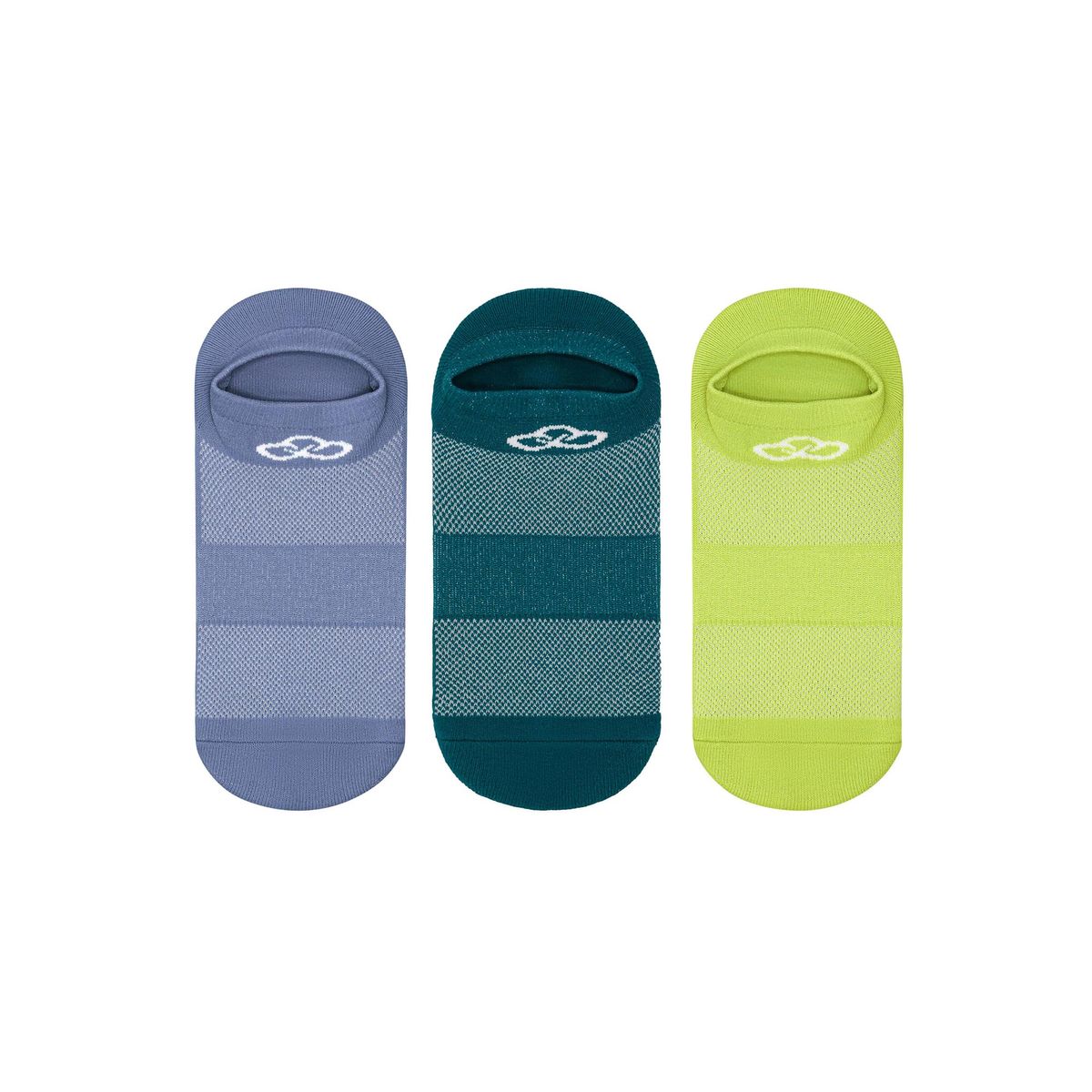 Meia Cano Invisível Neon Pacote c/ 3 pares Olympikus 39-44 Verde