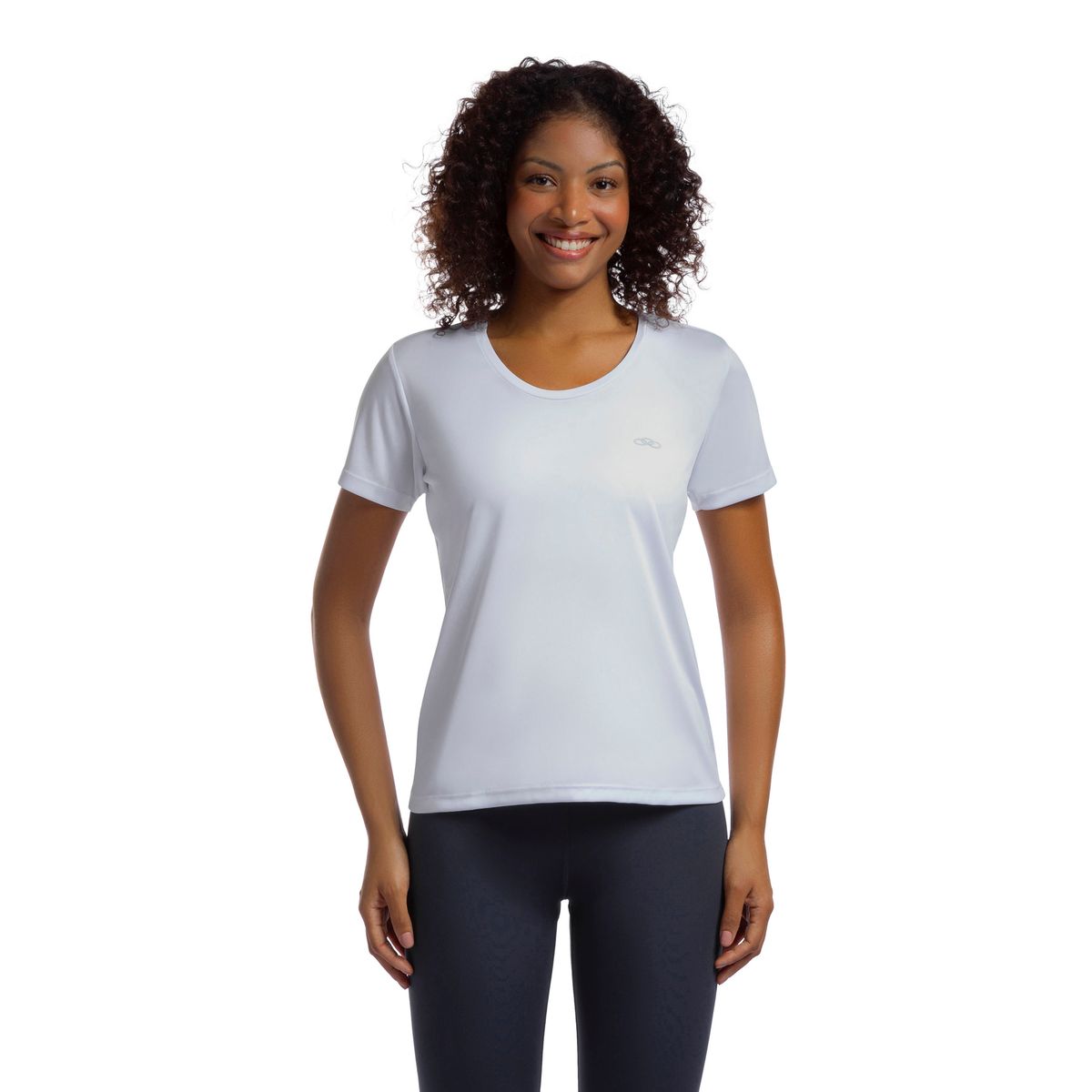 Camiseta Essential Manga Curta Olympikus P Branco
