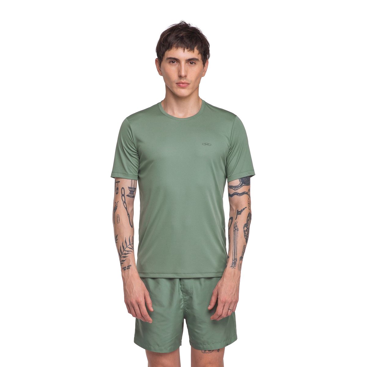 Camiseta Essential Manga Curta Olympikus P Verde