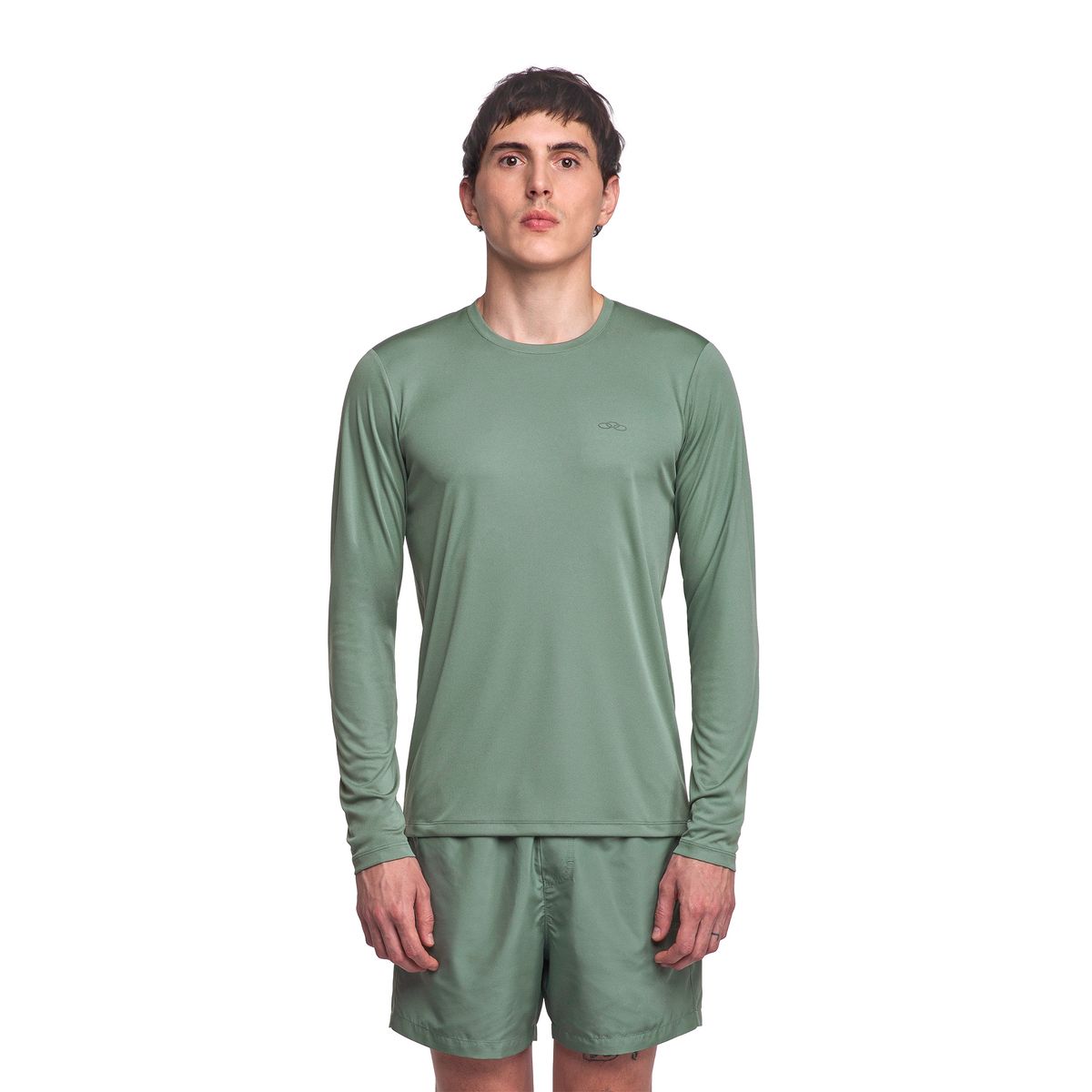 Camiseta Essential Manga Longa Olympikus GG Verde