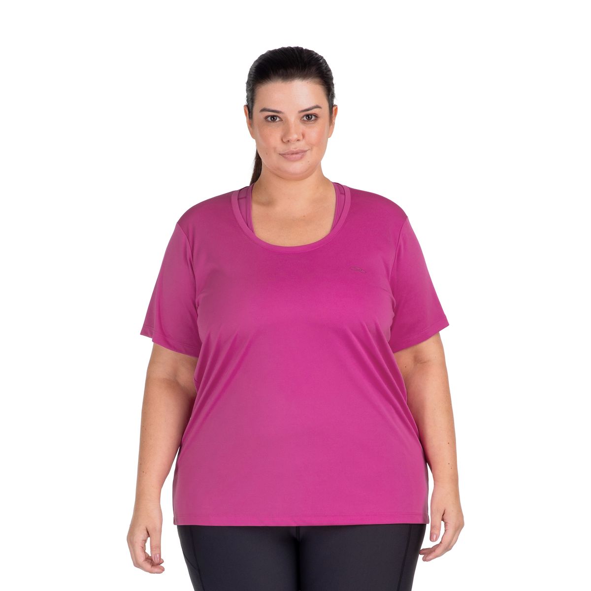 Camiseta Essential Manga Curta Olympikus G3 Roxo