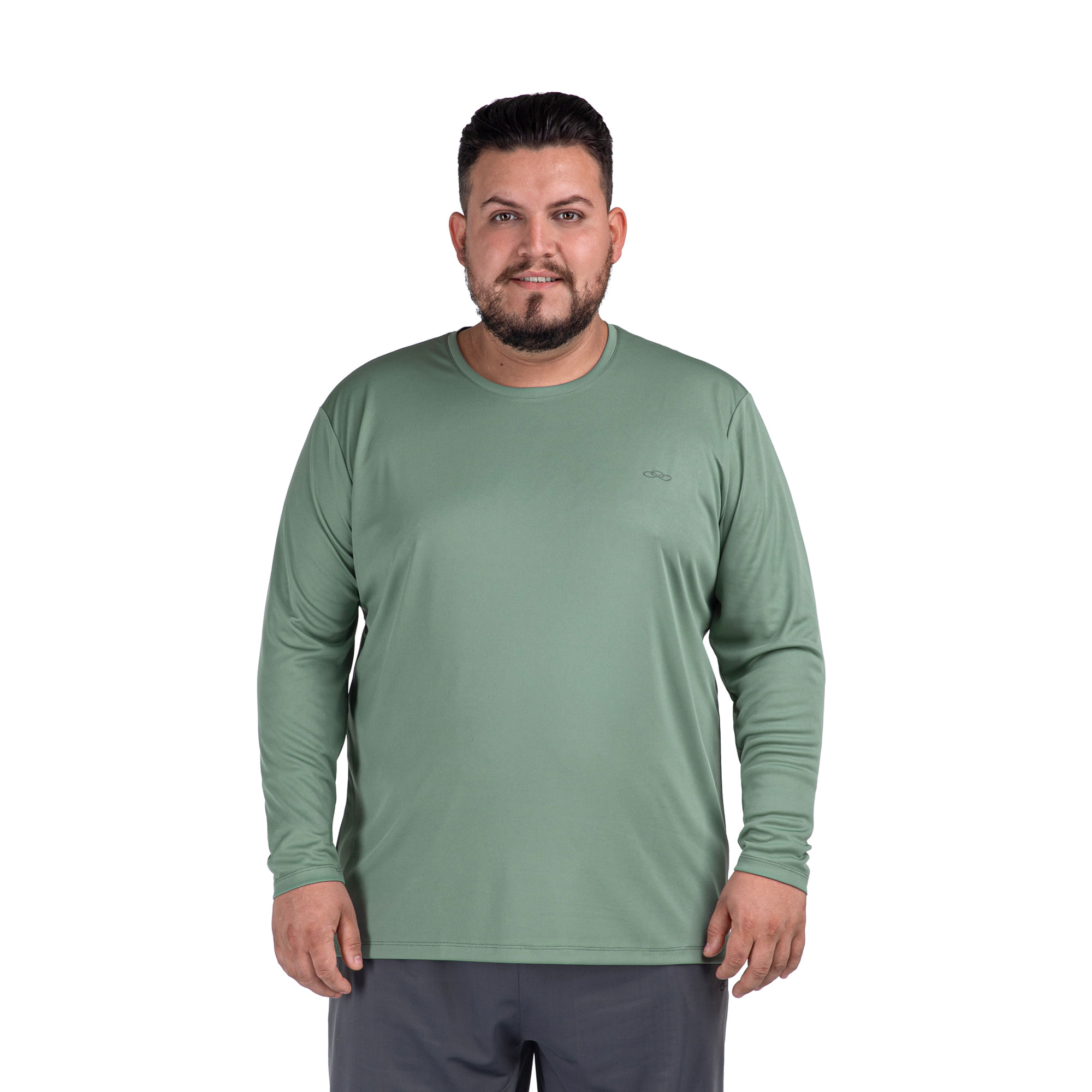 Camiseta Essential Manga Longa Olympikus Plus Size